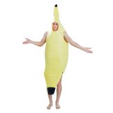 Voordelig carnaval verkleed bananen pak/kostuum - fruit - volwassenen One size -