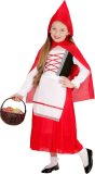 Widmann - Roodkapje Kostuum - Roodkapje Kind Uit Een Sprookje - Meisje - Rood - Maat 158 - Carnavalskleding - Verkleedkleding