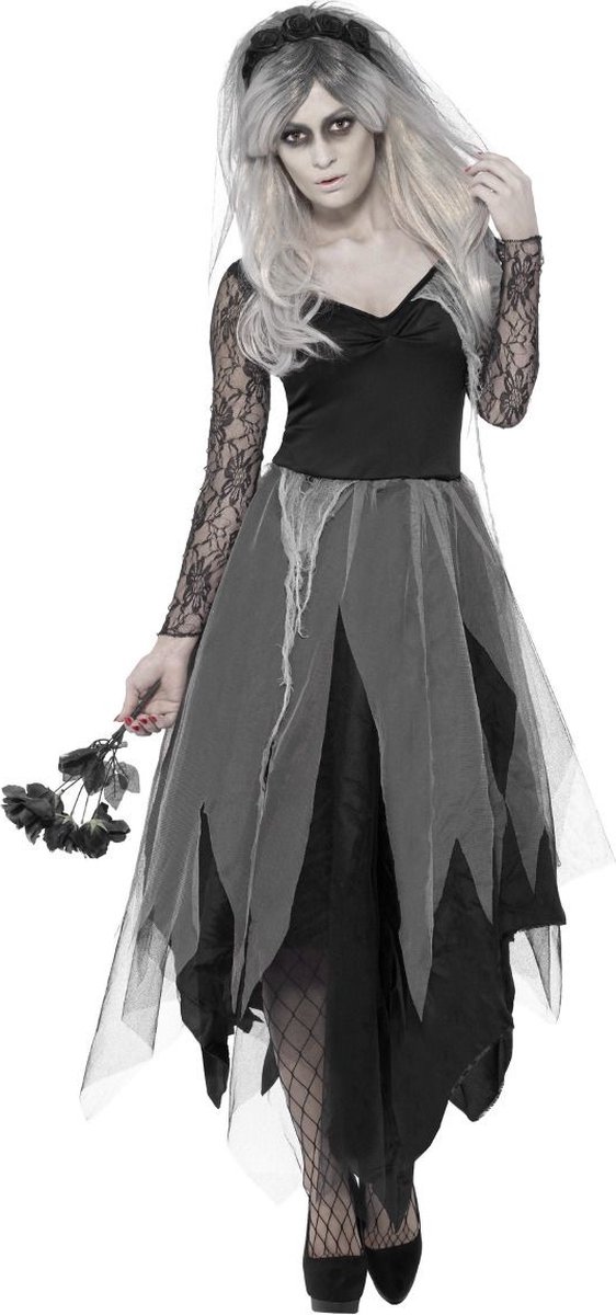 Zombie bruid kostuum voor dames Halloween - Verkleedkleding - Medium