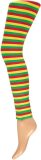 Apollo - Legging Dames - Stripes - Rood/Geel/Groen - Maat L/XL - Limburg - Legging Limburg- Legging - Feestlegging - Legging carnaval - Legging meisje