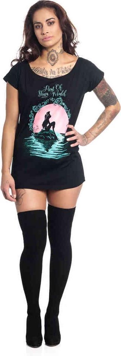 Ariel The Little Mermaid Dames Tshirt -3XL- Arielle Part Of Your World Loose Zwart