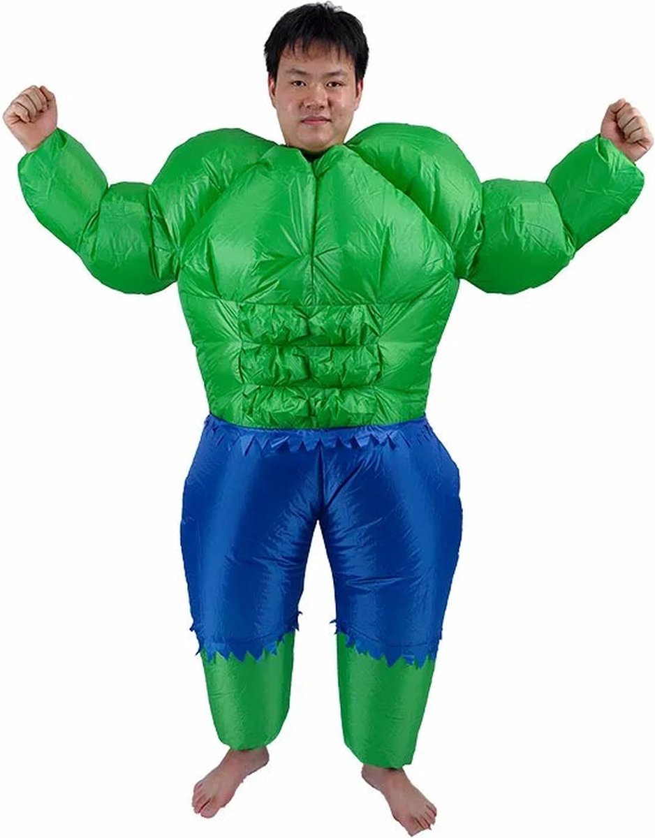 B.O.S - Carnaval - Volwassen -Halloween - Grappig - Opblaasbaar -De Hulk - Groen Monster - Kostuum - Dier - Cosplay Pak - Feest - Cosplay - Adult