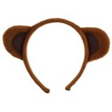 Beren verkleed oren/oortjes diadeem - Carnaval dieren pak accessoires - bruin - kind/volwassenen -