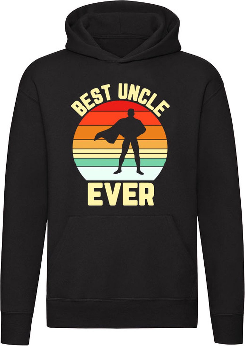 Best Uncle Ever Hoodie - oom - superheld - retro - unisex - trui