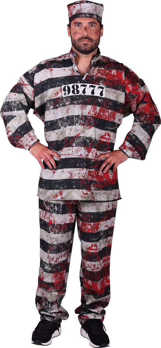 Bloody Prisoner Kostuum Man - Halloween Kostuum - Carnavalskostuum - Maat XL/XXL