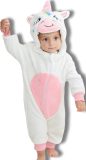 BoefieBoef Dieren Kleuter Onesie Peuter Pyjama Kinderen 2 tot 4 jaar - Verkleedpak met Luierrits - Carnaval Sinterklaas Kerst Cadeau tip - Zacht Flanel - Baby Romper - Boxpak - Jongens - Meisjes - Kruippak - Winterpak - Eenhoorn Unicorn Wit White