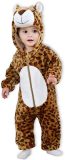 BoefieBoef Dieren Kleuter Onesie Peuter Pyjama Kinderen 2 tot 4 jaar - Verkleedpak met Luierrits - Carnaval Sinterklaas Kerst en Kraamcadeau - Zacht Flanel - Baby Romper - Boxpak - Jongen - Meisje - Kruippak - Winterpak - Luipaard Bruin Jaguar