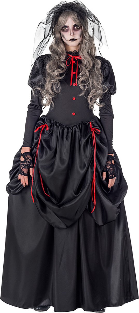 Boland - Kostuum Black Widow (XL) - Volwassenen - Spook - Halloween - Horror - Geest - Spook - Zwarte weduwe