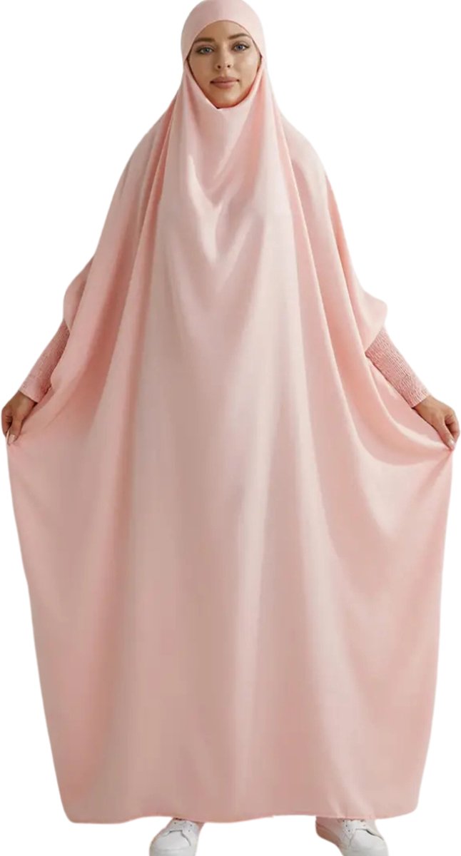 Bovista Islamitische Kleding - Djellaba Dames - Moslim Kleding - Arabisch Dames Kaftan - Alhamdulillah - Roze