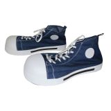 Carnaval verkleed Jumbo nep/clown gympen sportschoenen - blauw -