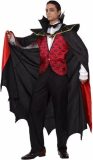 Carnaval/Halloween Vampier verkleedkleding kostuum voor heren - cape/blouse/broek M/L