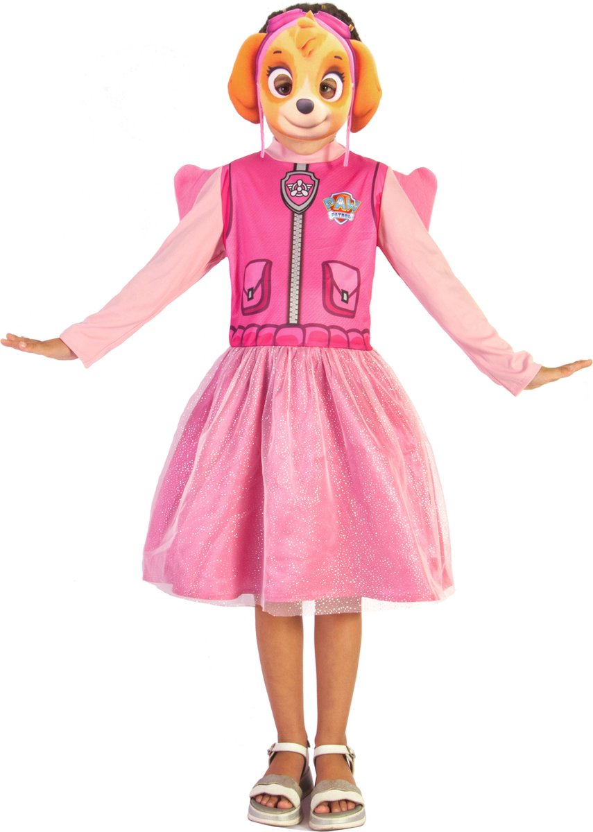 Ciao s.r.l Paw Patrol Skye Kostuum Verkleedkleding Kinderen Carnavalskleding voor Kinderen - Officiële licentie - Polyester - Roze - 2-Delig Jurk/Masker - Maat 3-4 jaar