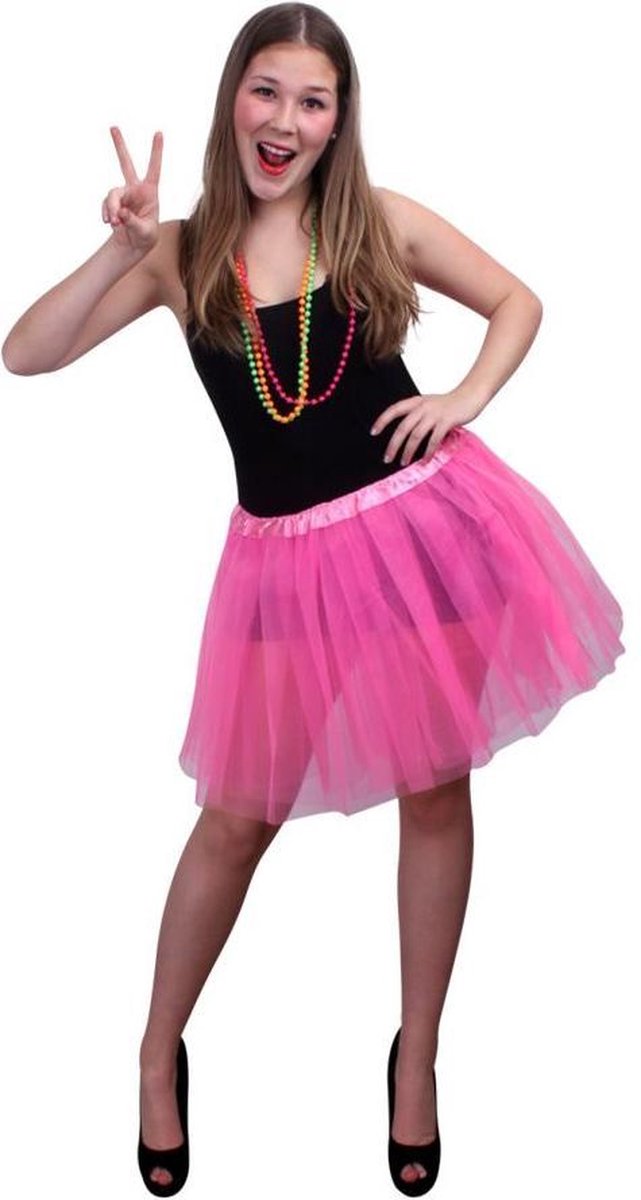 Dans & Entertainment Kostuum | Tule Rok Ballet Roze Vrouw | One size | Carnaval kostuum | Verkleedkleding