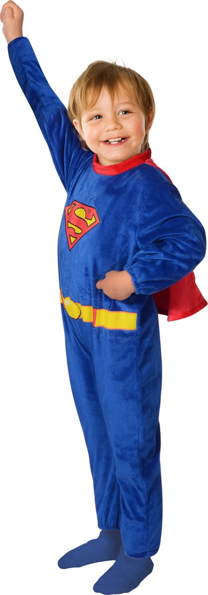 Dc Comics Verkleedpak Superman Jongens Blauw 2-delig Maat 6-12