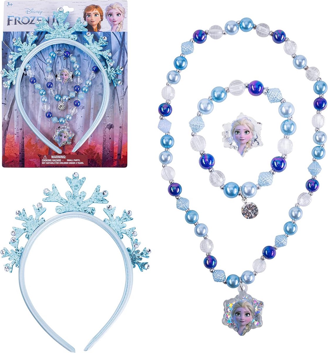 Disney Frozen Elsa Tiara met ketting - Kindersieraad - Kunststof