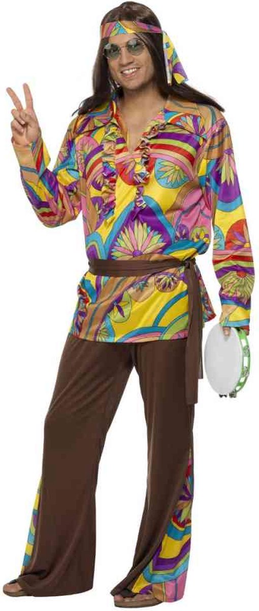 Dressing Up & Costumes | Costumes - 60s Groovy - Psychedelic Hippie Man Costume