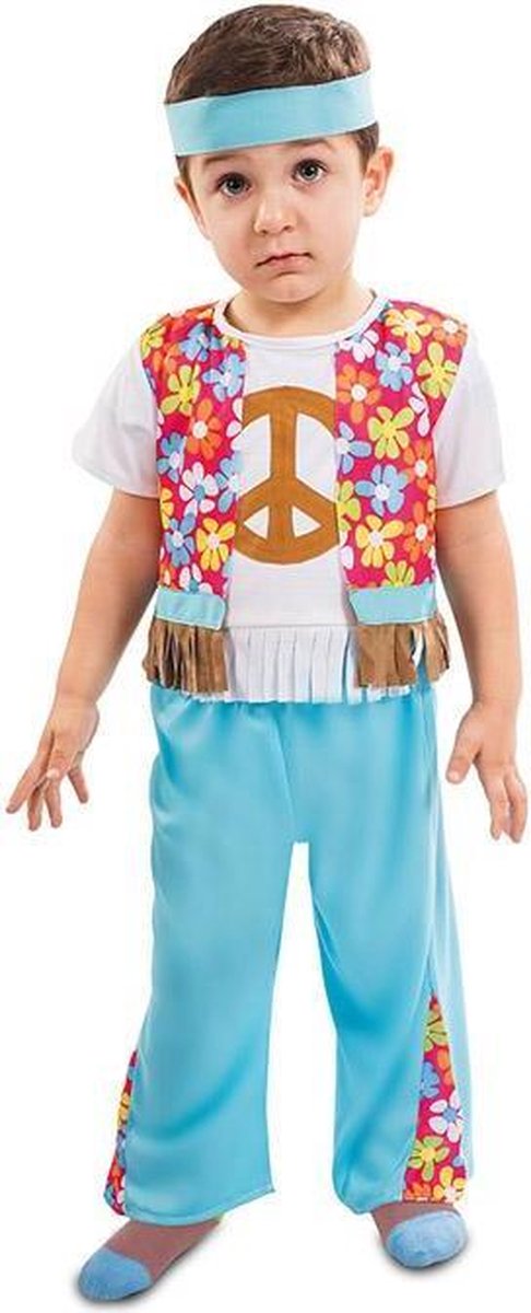 EUROCARNAVALES - Klein hippie babykostuum - 1 - 2 jaar (80-91 cm)