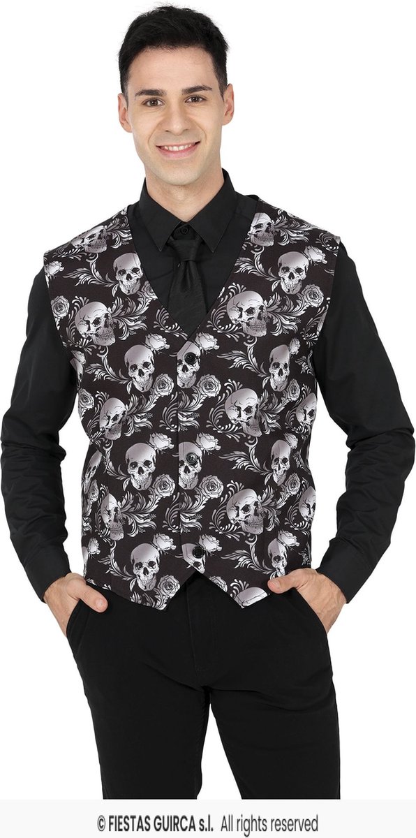 Halloween Gilet Doodskop Heren