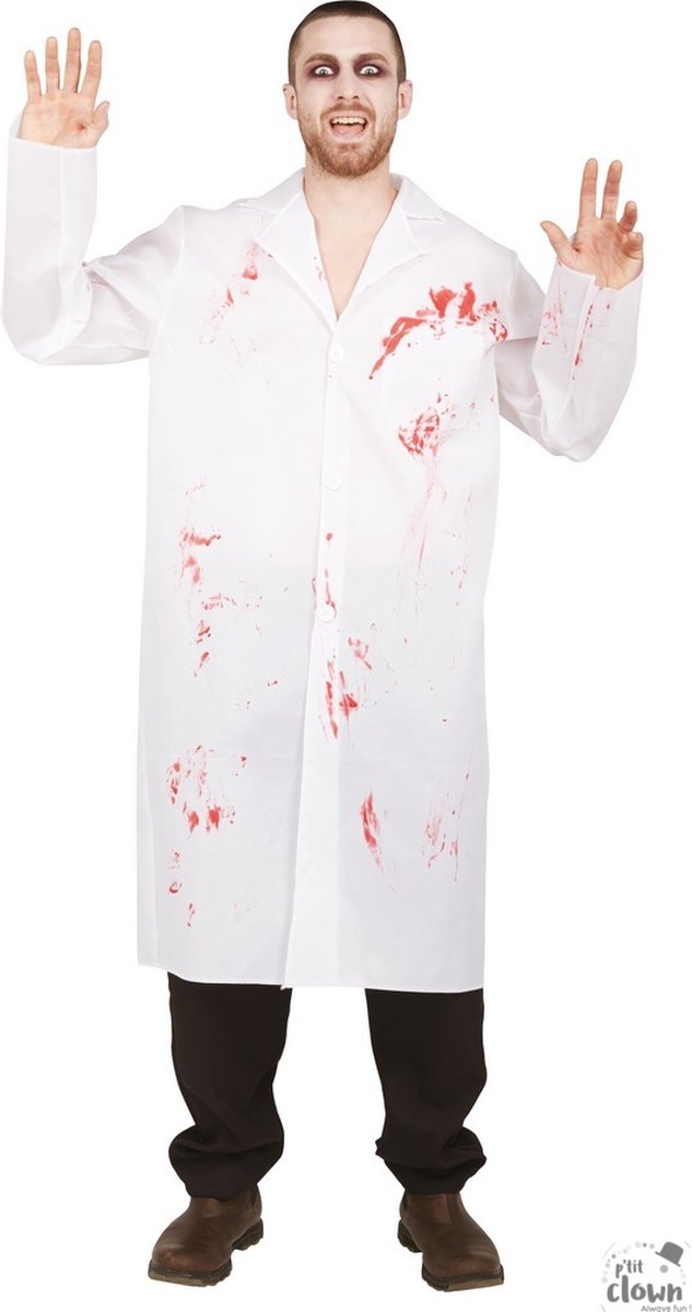 Halloween Tiener Verkleedjas Horror Dokter 14-16 jaar