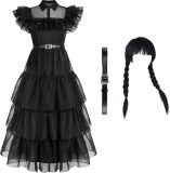 Halloween - Wednesday - Cosplay - Jurken - Woensdag - Addams - Cosplay Kostuum - Gothic - Volwassene - Halloween - Party Kostuums