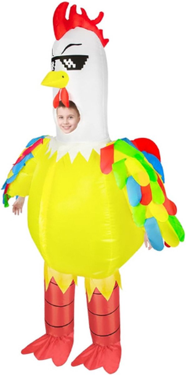 *Inflatable Chicken Costume voor Volwassenen en Kinderen - Paas- en Halloween Kostuum - Haan Kostuum voor Mannen en Vrouwen - Cosplay - Feest - Verjaardag - Bruiloft - Opblaasbaar Kostuum*