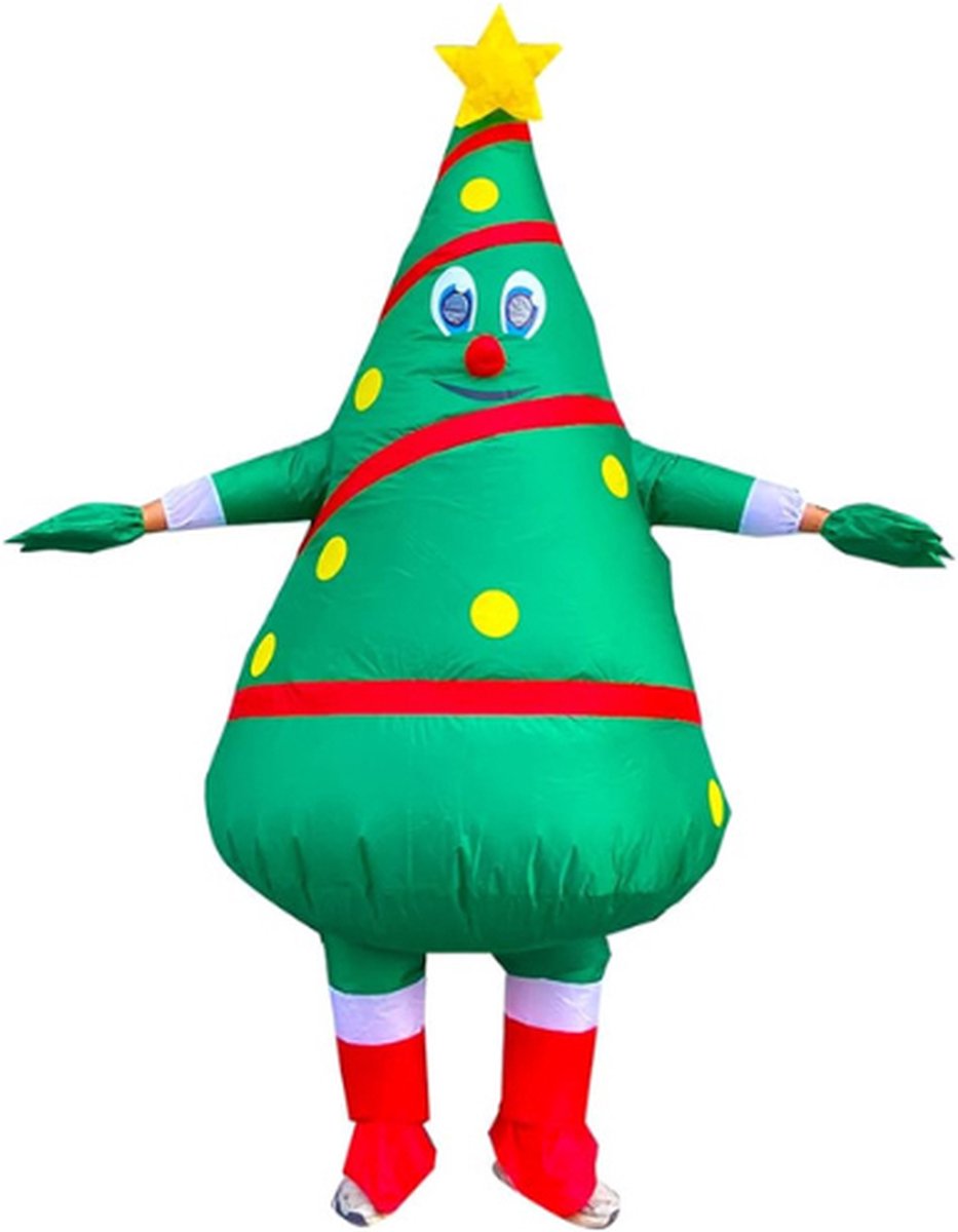 Inflatable Christmas Tree Costume - Opblaasbaar Kerstboom Kostuum - Cosplay - Feest - Halloween - Party Kostuum - Kerstkostuum - Kerstdecoratie