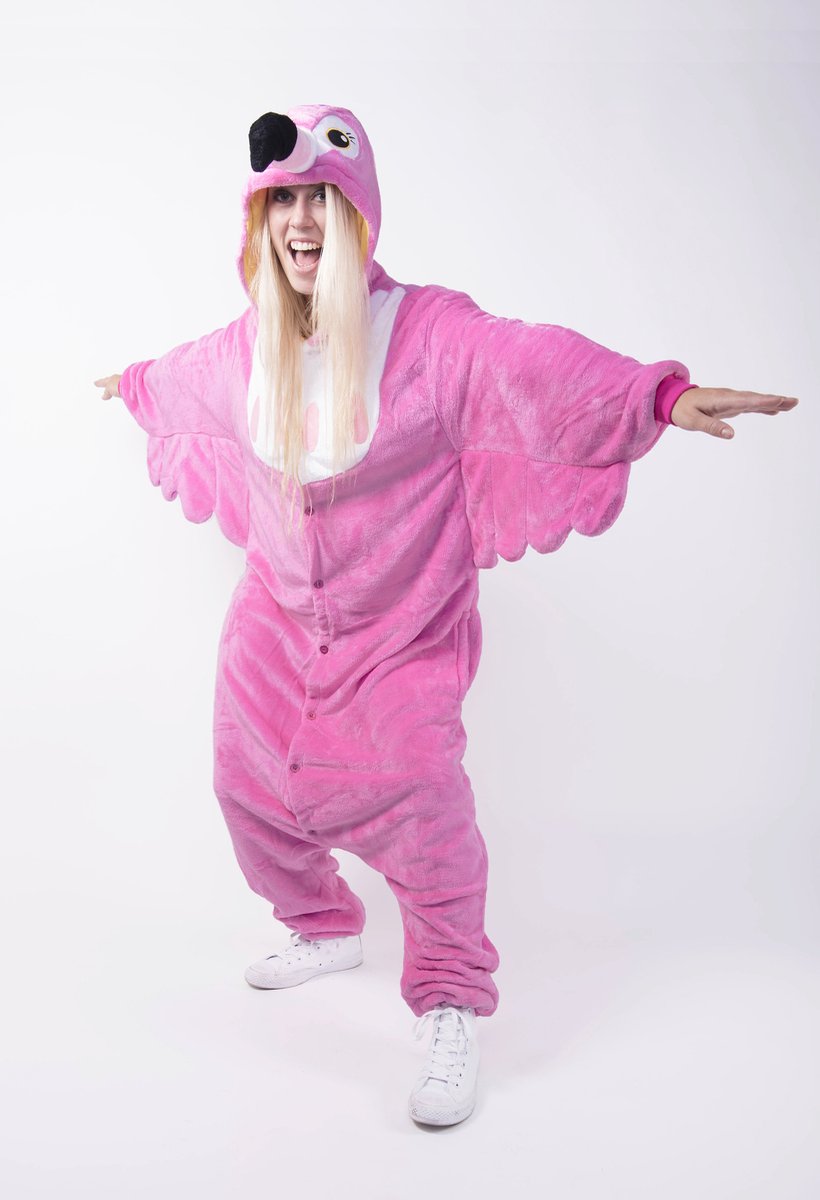 KIMU Onesie Flamingo Baby Pakje - Maat 62-68 - Flamingopak Kostuum Roze Pak - Babypakje Boxpakje Boxpakje Kraamkado Jumpsuit Pyjama Sinterklaas Kado