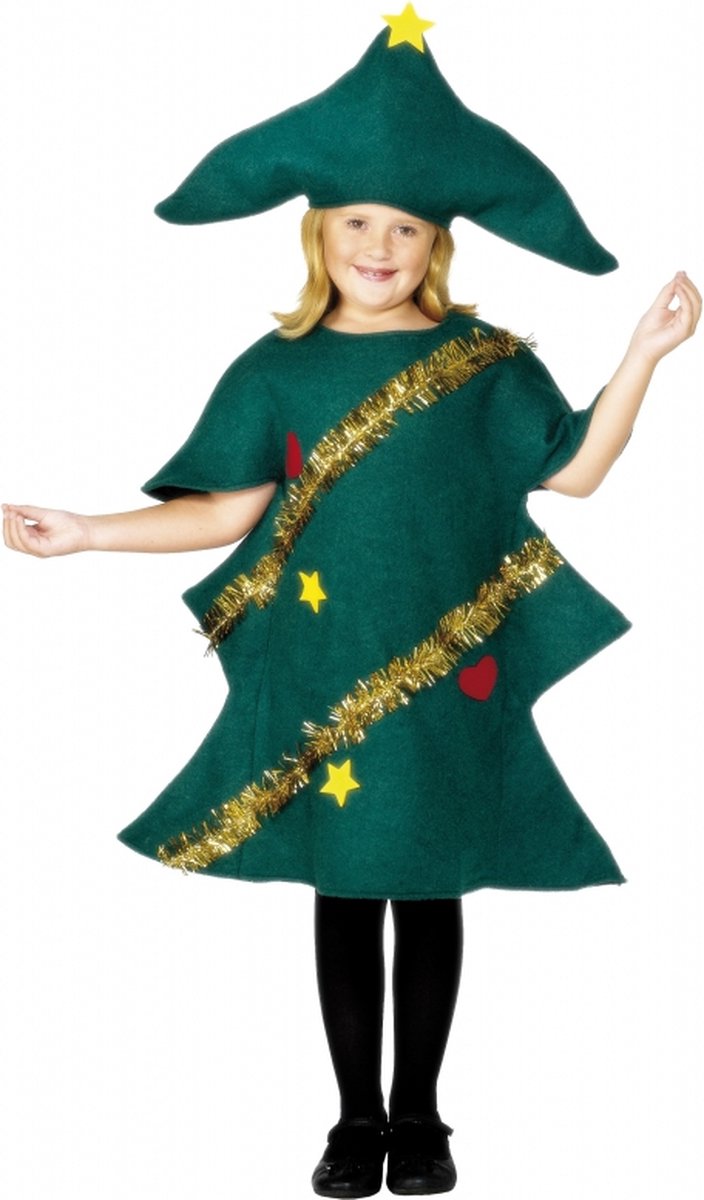 Kerstboom kostuum | Kinder verkleedkleding maat L (146-158)