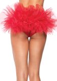 Leg Avenue - Tanga Slip Met Ruches Aan Achterzijde Rood - Rood - Medium / Large - Carnavalskleding - Verkleedkleding