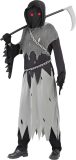 Magere man-kostuum Maat XL, halloweenkostuum Magere man met heldere rode ogen, Halloween, jongens, meisjes, carnavalskostuum, griezelige magere man-set, cosplay decoratie (XL)