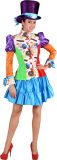 Magic By Freddy's - Clown & Nar Kostuum - Jas Candy Mix Taart En Snoep Vrouw - Multicolor - Small - Carnavalskleding - Verkleedkleding