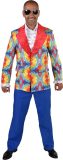 Magic By Freddy's - Hippie Kostuum - Hippie Op Chic Jaren 60 Batik Colbert Man - Multicolor - Large - Carnavalskleding - Verkleedkleding