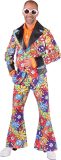 Magic By Freddy's - Hippie Kostuum - Vol Met Hippie Symbolen Jaren 60 - Man - Multicolor - Large - Carnavalskleding - Verkleedkleding