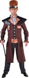 Magic By Freddy's - Steampunk Kostuum - Steampunk Brons Met Kapmantel Kostuum - Bruin - XXL - Carnavalskleding - Verkleedkleding