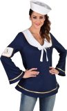 Magic Design Verkleedblouse Matroos Dames Polyester Blauw Mt L/xl