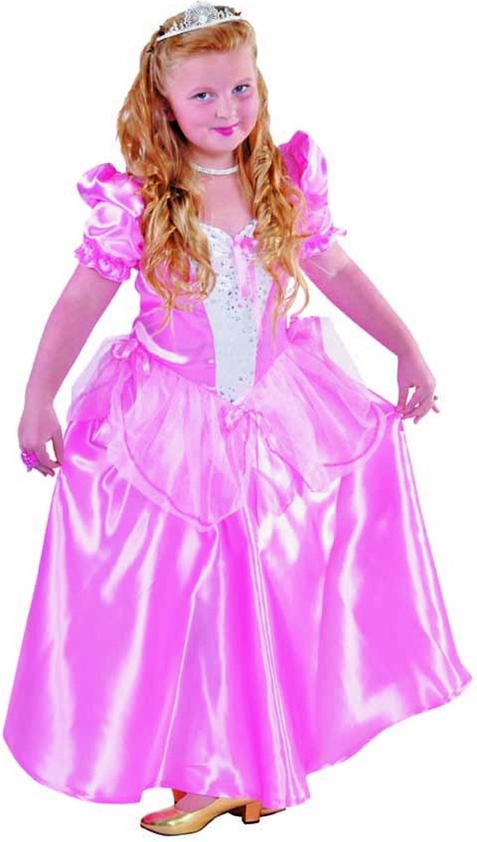 Magic Design Verkleedjurk Prinses Meisjes Polyester Roze Mt 104