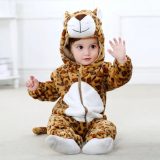 Maison Extravagante - Baby Onesie - Baby Rompertjes - Baby Pyjama - Baby Pakje - Baby Verkleedkleding - Baby Kostuum - Baby Winterpak - Baby Romper - Baby Skipak - Baby Carnavalskleding - 12-18 maanden - Tijger - Tiger - Bruin