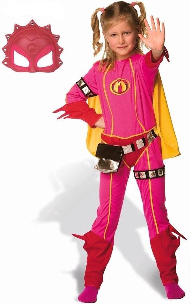 Mega Mindy Pak + Masker - Carnavalskleding - 3-5 jaar - verkleedpak