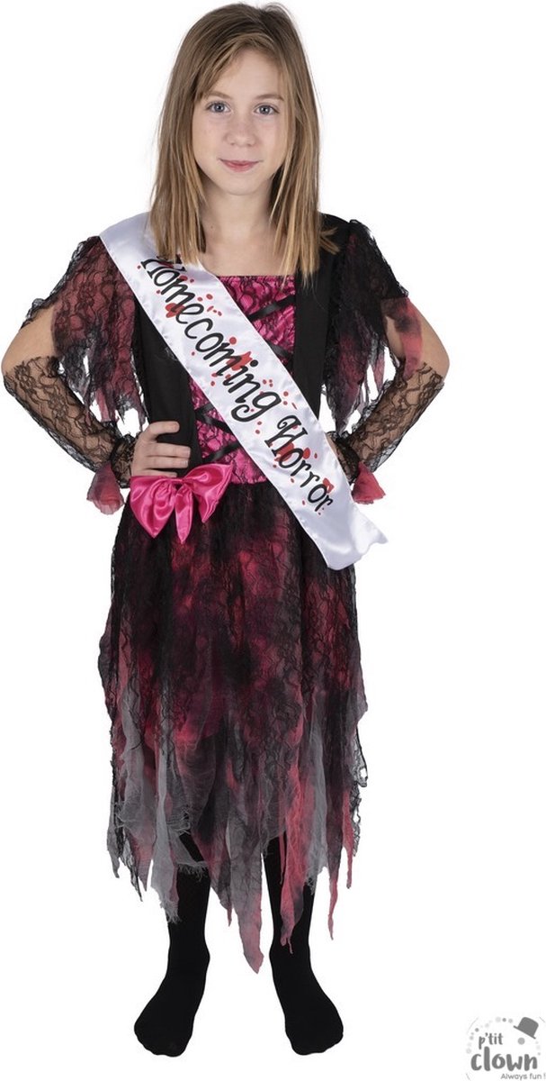 Meisjes Halloween pakje Prom Queen Zombie Maat 120-130