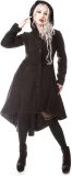 Memorial coat met capuchon zwart - Gothic Fantasy - M - Poizen Industries