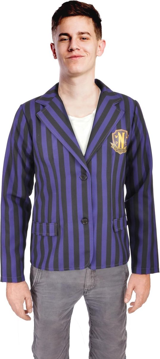 Nevermore Academy Jacket voor jongens en meisjes - schooluniform kostuum voor Halloween en themafeesten