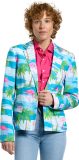 OppoSuits Flamingirl - Dames Blazer - Stijlvolle Dames Colbert - Carnaval, Halloween en Meer - Blauw - Maat: EU 46