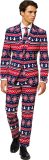 OppoSuits Nordic Noel - Mannen Kostuum Kerst - Fout Kerstpak - Gekleurd - Kerst - Maat 46