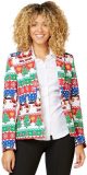 OppoSuits Snazzy Santa - Dames Kerst Blazer - Kerst - Xmas - Maat: EU 34