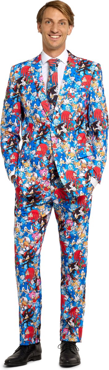 OppoSuits Sonic The Hedgehog™ - SEGA - Heren Pak - Kostuum - Meerkleurig