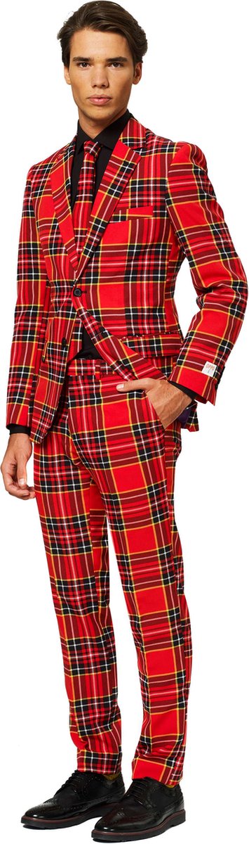 OppoSuits The Lumberjack - Heren Kostuum - Rood - Kerstpak - Maat 52