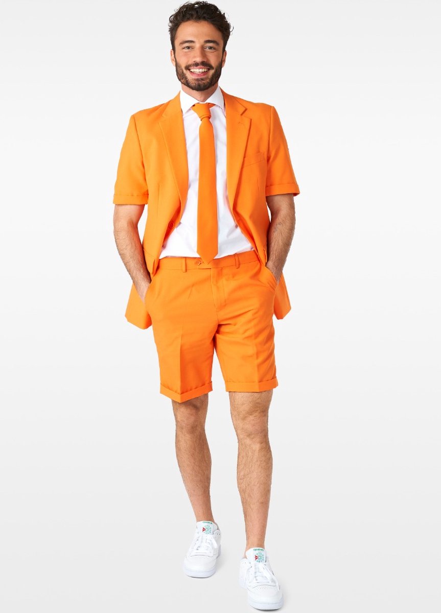 OppoSuits The Orange - Heren Zomer Pak - Nederlands Elftal Kostuum - Oranje - Maat EU 52