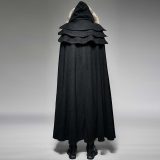 Punk Rave - Foxa Cape/Mantel/Poncho - Zwart