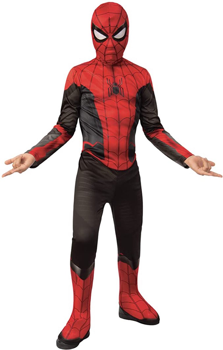 Rubies - Spiderman Kostuum - Spiderman Kostuum Kind - Rood, Zwart - Small / Medium - Carnavalskleding - Verkleedkleding