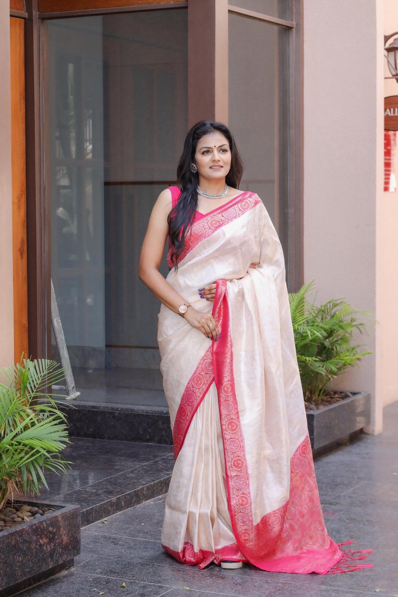 Saree,(Non pre pleated ) indian saree, sari , soft kanjivaram silk saree with unstitched blouse